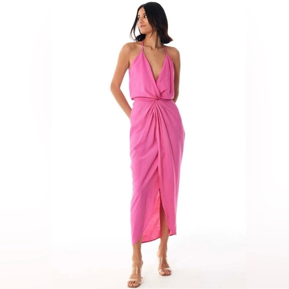 Young Fabulous & Broke Dresses & Skirts - NWT Young Fabulous & Broke Siren Slip Dress Pink Boho Beach Wedding Guest Size M